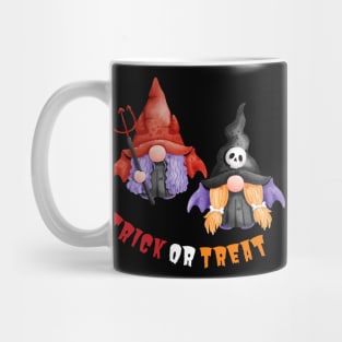 Trick or Treat Halloween! Cute Gnomes Halloween Witches Spooky Season Autumn Vibes Halloween Thanksgiving and Fall Color Lovers Mug